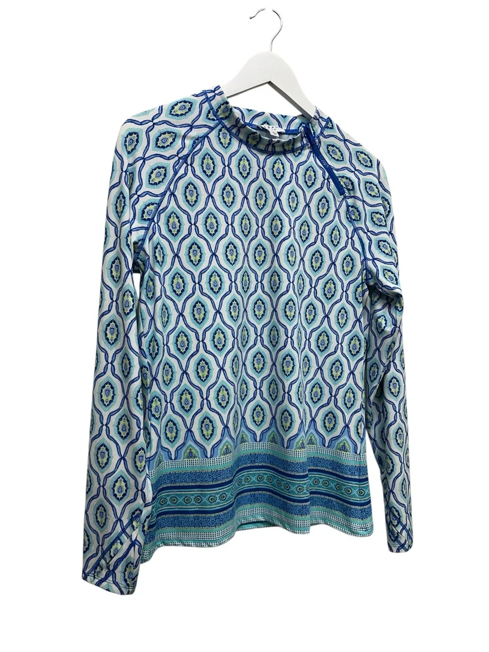 Cabana Life Rash Guard Shirt Womens Large UPF Swim Top Sun Protection - Picture 2 of 9
